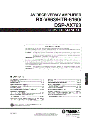 Yamaha-RXV-663-Service-Manual电路原理图.pdf