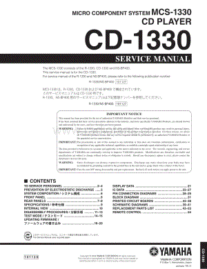 Yamaha-CD-1330-Service-Manual电路原理图.pdf