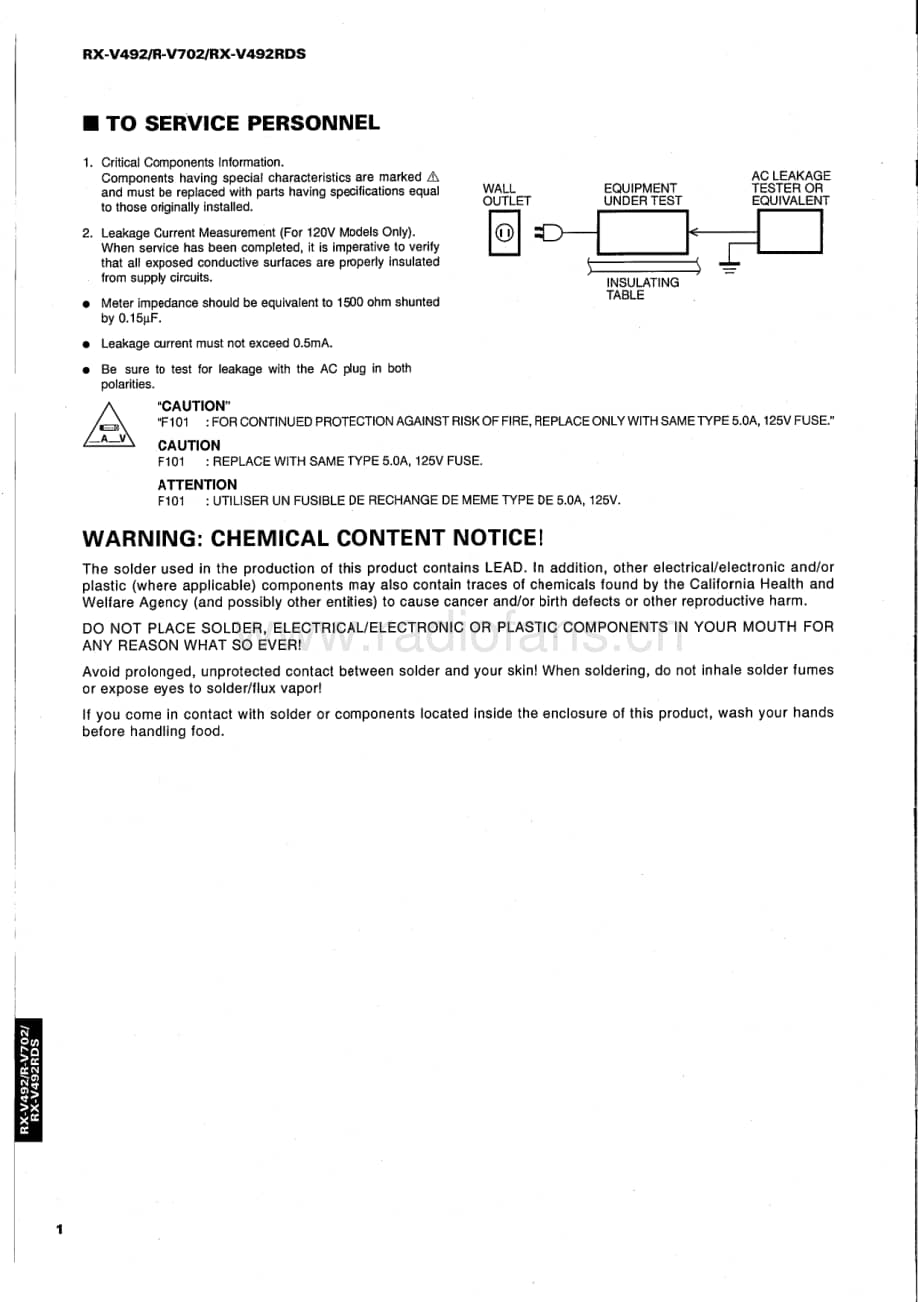 Yamaha-RXV-492-Service-Manual电路原理图.pdf_第2页