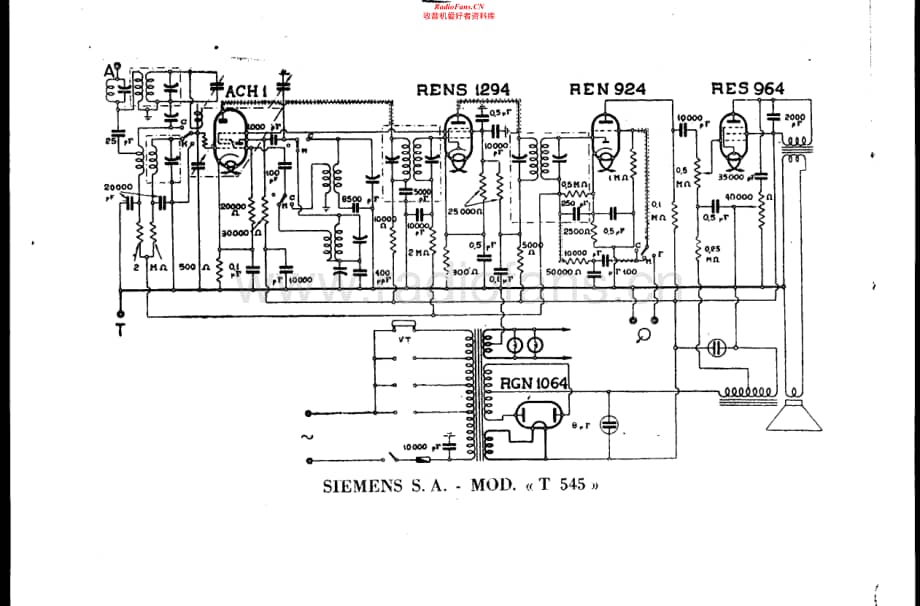 Telefunken-545-Schematic电路原理图.pdf_第1页