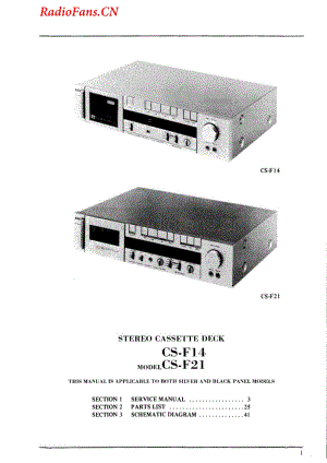 Akai-CSF21-tape-sm维修电路图 手册.pdf