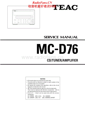 Teac-MC-D76-Service-Manual (1)电路原理图.pdf