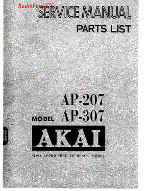 Akai-AP207-tt-sm维修电路图 手册.pdf