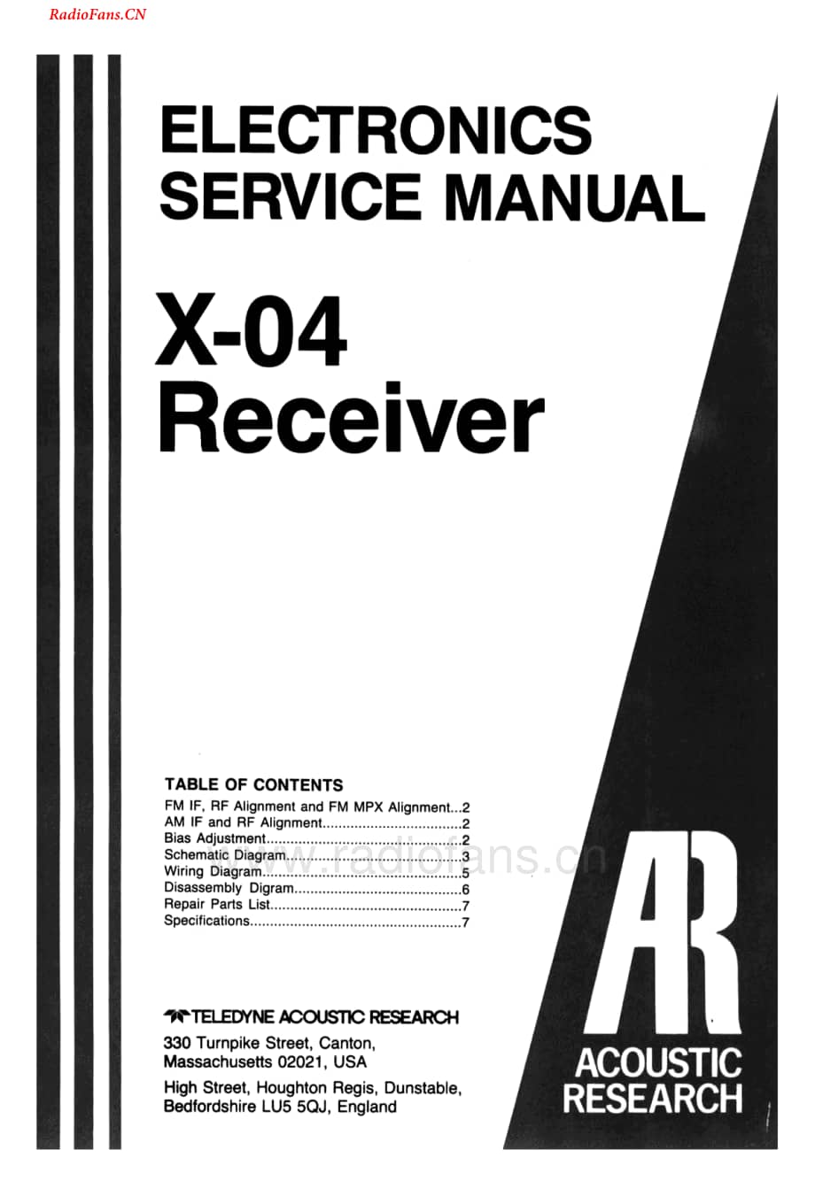 AcousticResearch-X04-rec-sm维修电路图 手册.pdf_第2页