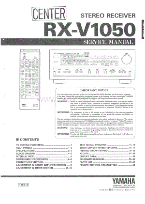 Yamaha-RXV-1050-Service-Manual电路原理图.pdf