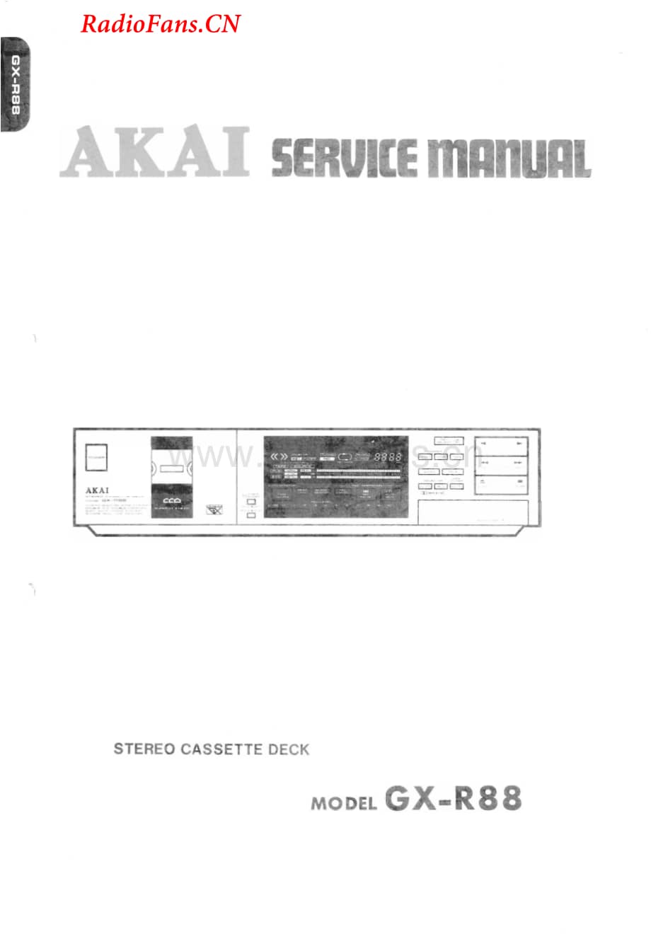 Akai-GXR88-tape-sm维修电路图 手册.pdf_第1页