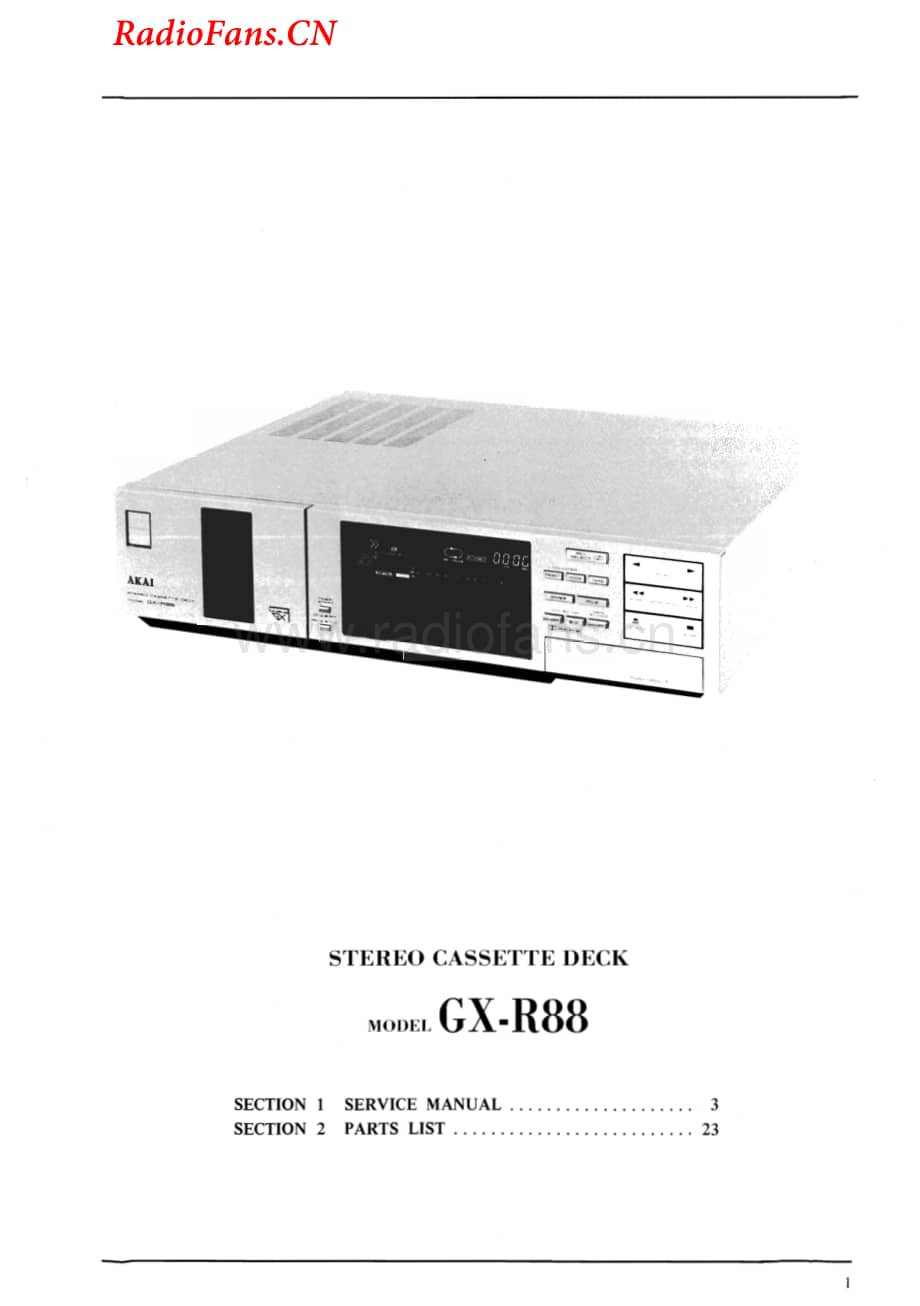 Akai-GXR88-tape-sm维修电路图 手册.pdf_第3页
