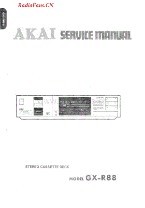 Akai-GXR88-tape-sm维修电路图 手册.pdf
