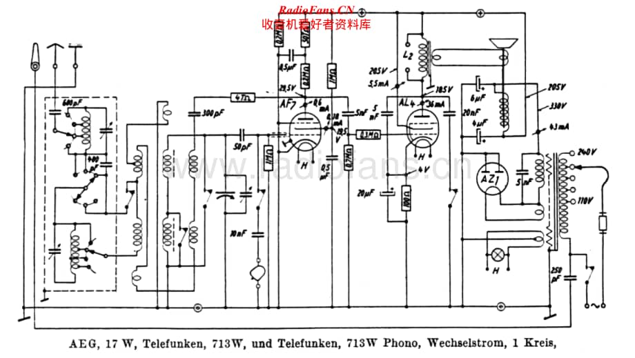 Telefunken-713-W-Schematic电路原理图.pdf_第1页