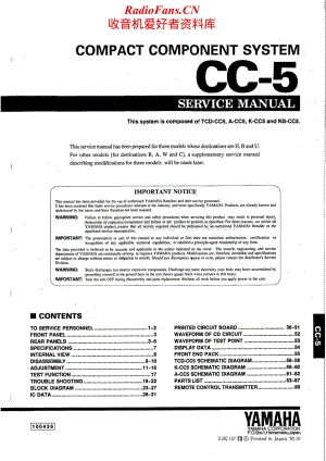 Yamaha-CC-5-Service-Manual电路原理图.pdf