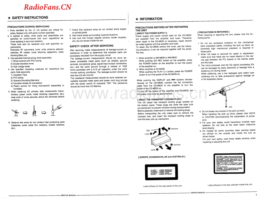 Akai-CDM630-cd-sm维修电路图 手册.pdf_第2页
