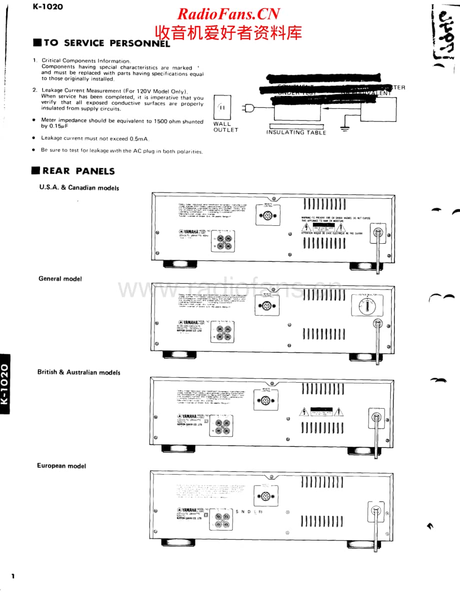 Yamaha-K-1020-Service-Manual电路原理图.pdf_第2页