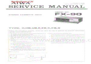 Aiwa-FX90-tape-sm维修电路图 手册.pdf