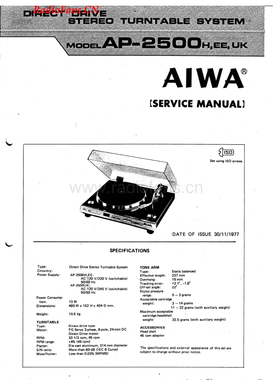 Aiwa-AP2500-tt-sm维修电路图 手册.pdf_第1页
