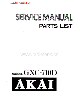 Akai-GXC710D-tape-sm维修电路图 手册.pdf
