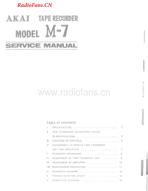 Akai-M7-tape-sm维修电路图 手册.pdf