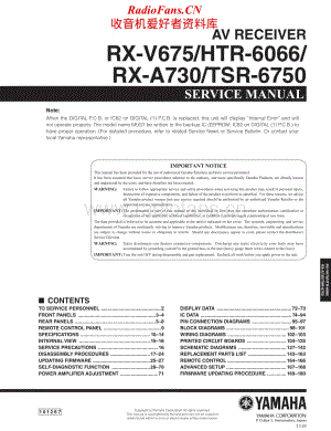 Yamaha-HTR-6066-Service-Manual电路原理图.pdf