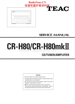 Teac-CR-H80-Mk2-Service-Manual电路原理图.pdf