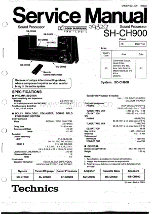 Technics-SHCH-900-Service-Manual电路原理图.pdf