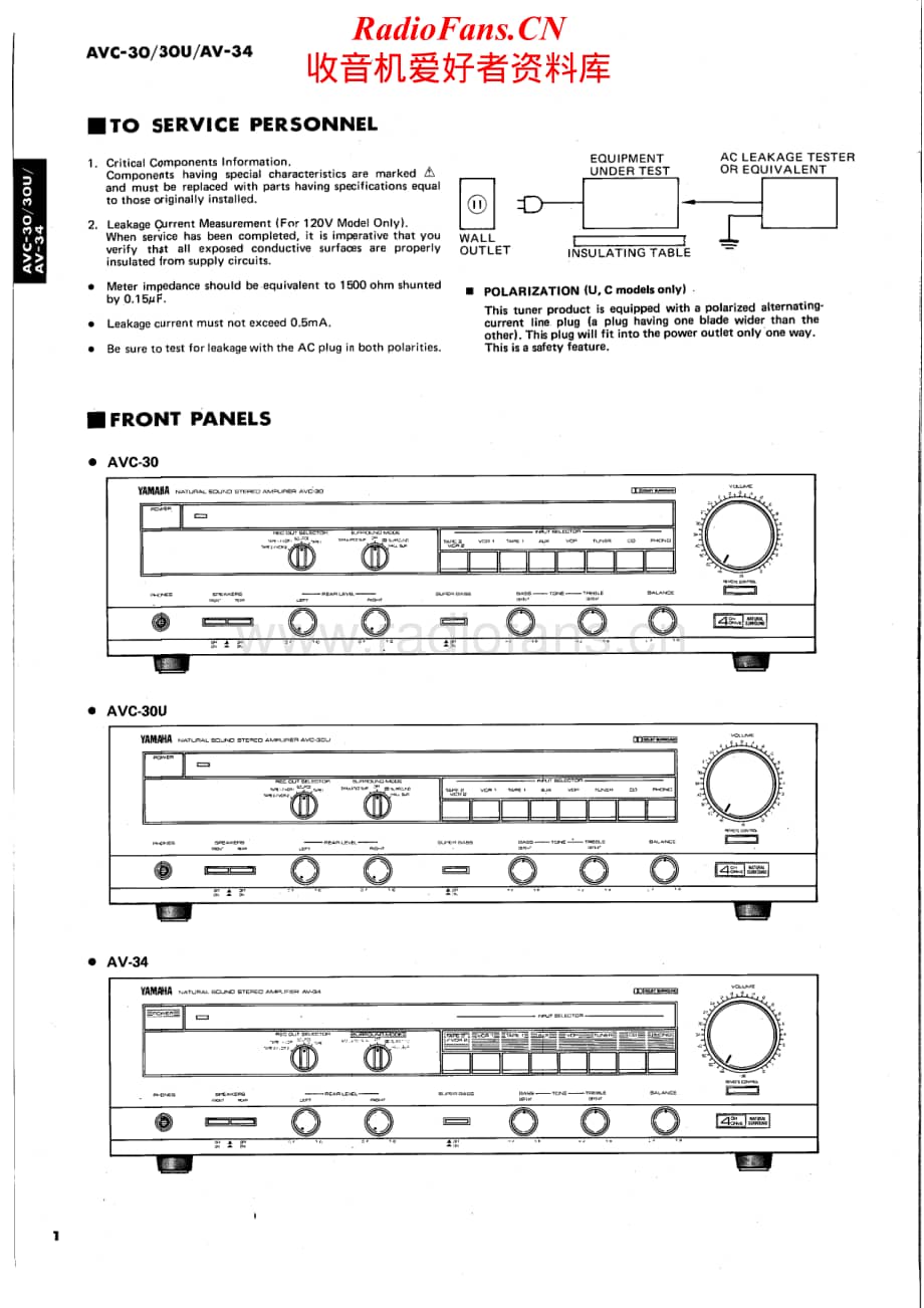 Yamaha-AVC-34-Service-Manual电路原理图.pdf_第2页
