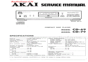 Akai-CD79-cd-sm维修电路图 手册.pdf