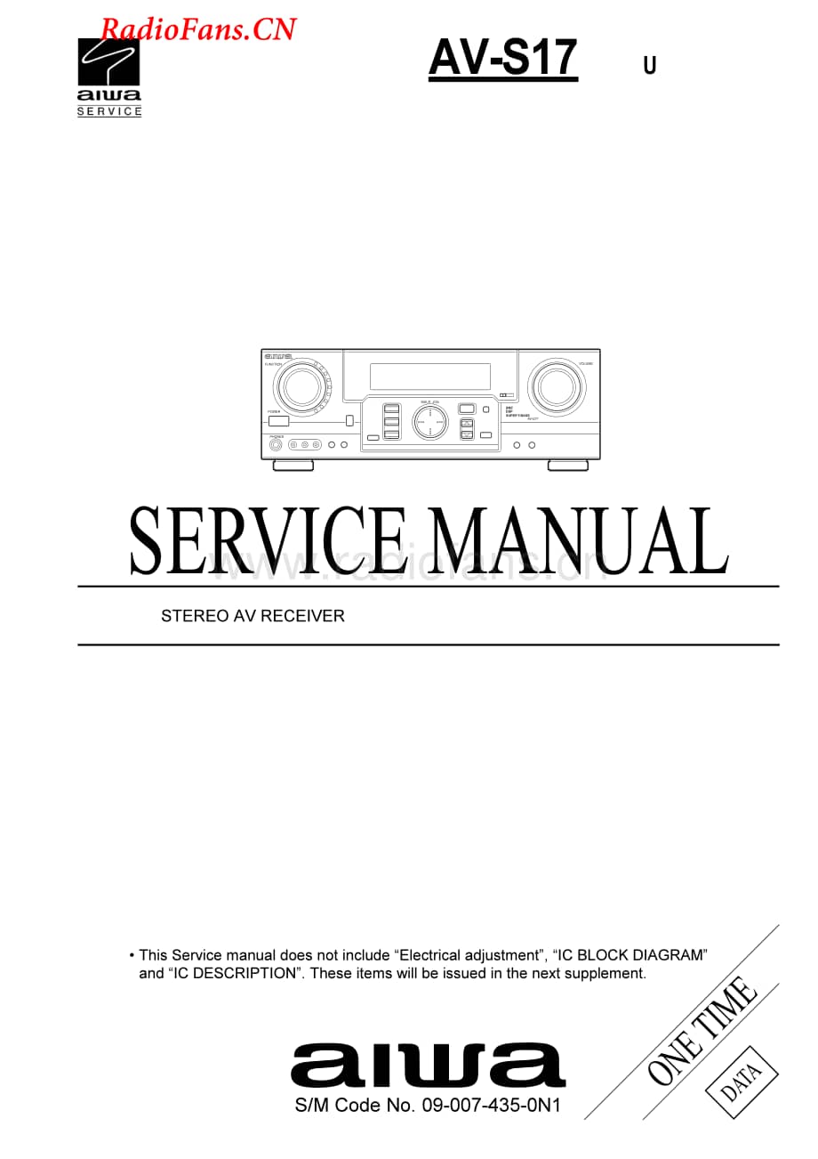 Aiwa-AVS17-avr-sm维修电路图 手册.pdf_第1页