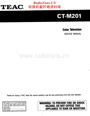 Teac-CT-M201-Service-Manual电路原理图.pdf