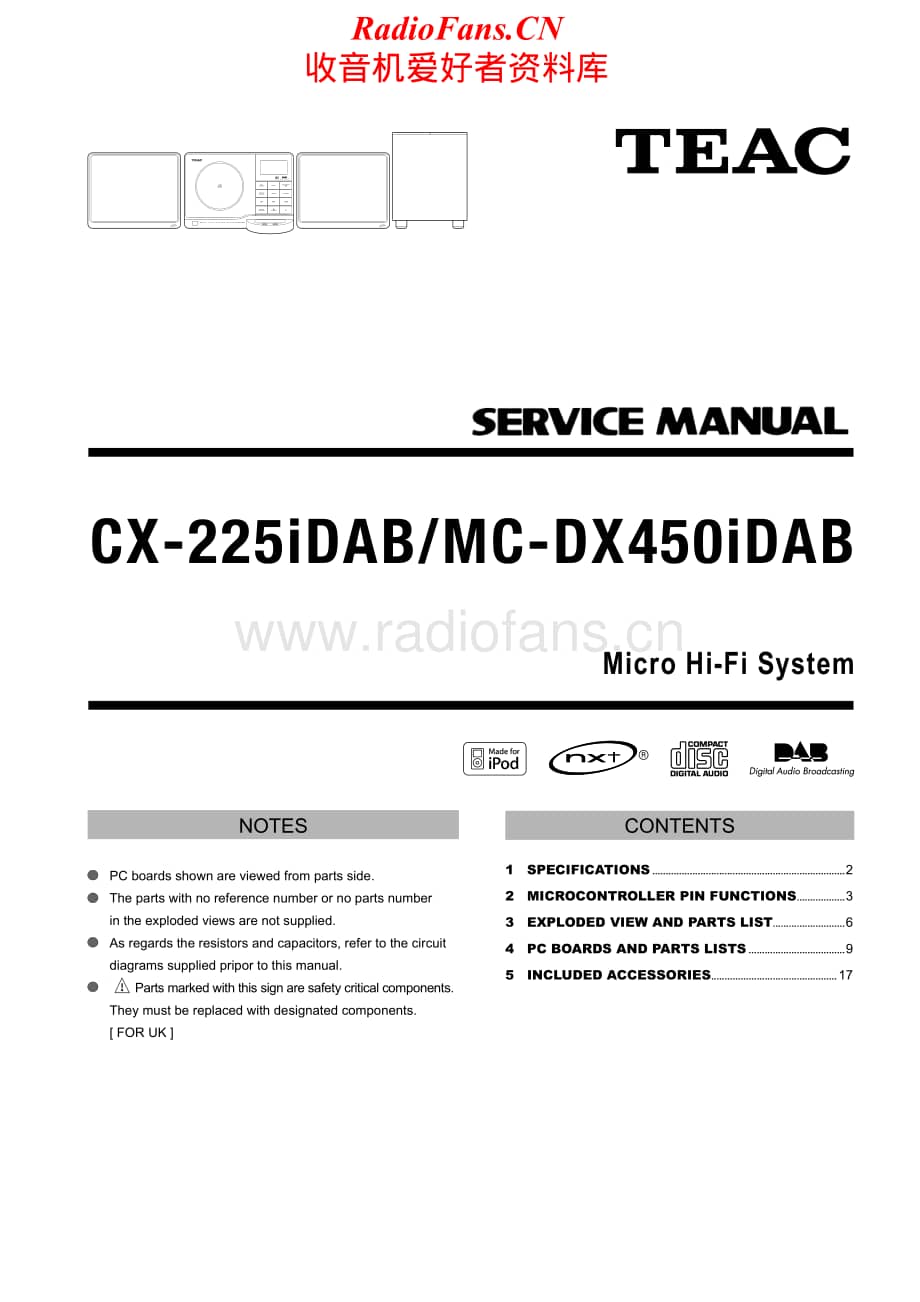 Teac-CX-225i-DAB-Service-Manual电路原理图.pdf_第1页