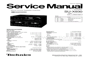 Technics-SUX-930-Service-Manual电路原理图.pdf
