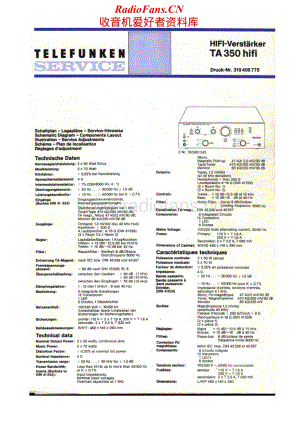 Telefunken-TA-350-Service-Manual电路原理图.pdf