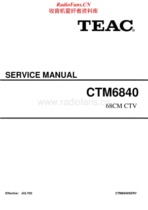 Teac-CT-M6840-Service-Manual电路原理图.pdf