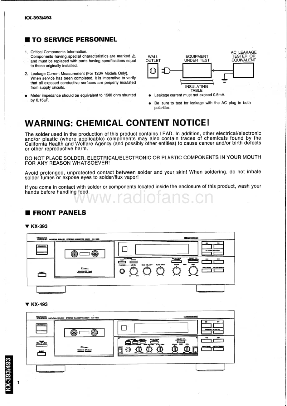 Yamaha-KX-393-Service-Manual电路原理图.pdf_第2页