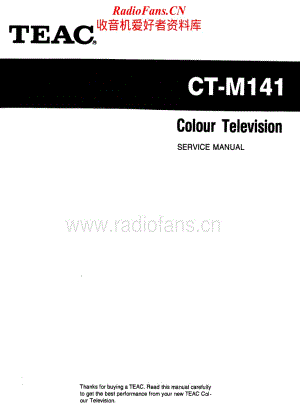 Teac-CT-M141-Service-Manual电路原理图.pdf