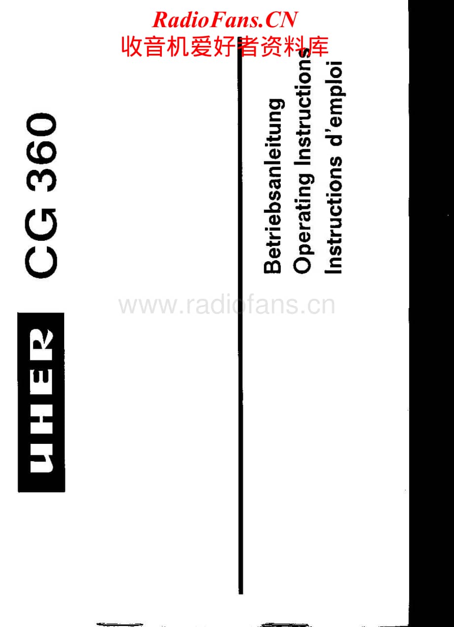 Uher-CG-360-Owners-Manual电路原理图.pdf_第1页