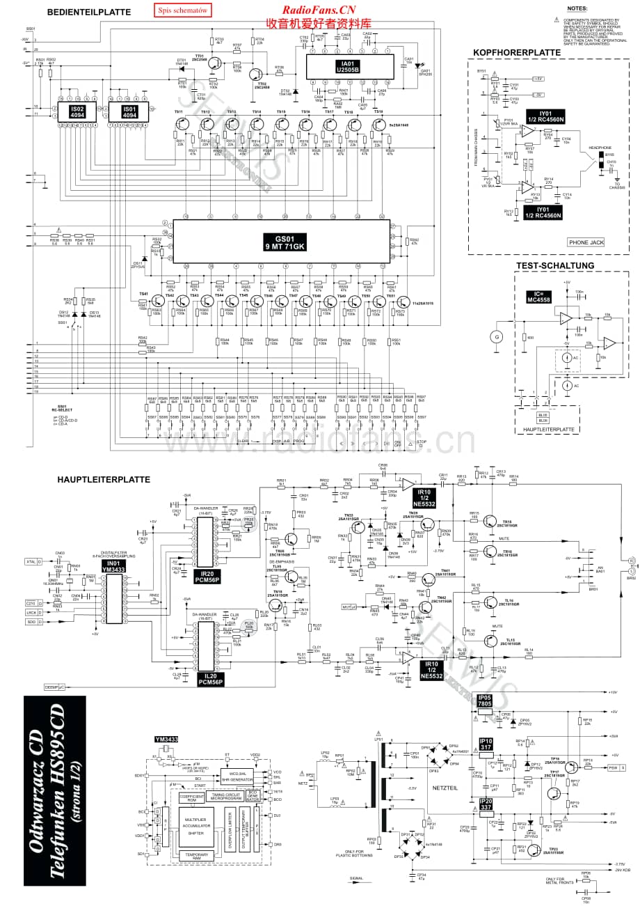 Telefunken-HS-895-CD-Schematic电路原理图.pdf_第1页