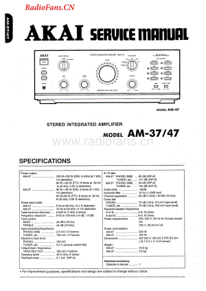 Akai-AM37-int-sm维修电路图 手册.pdf