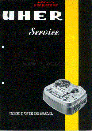 Uher-Universal-Service-Manual电路原理图.pdf