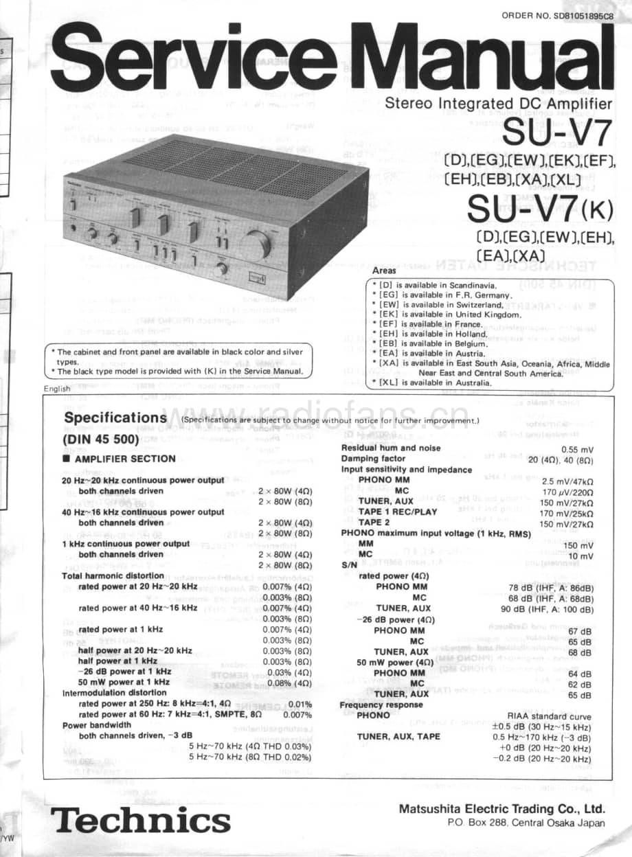 Technics-SUV-7-Service-Manual电路原理图.pdf_第1页