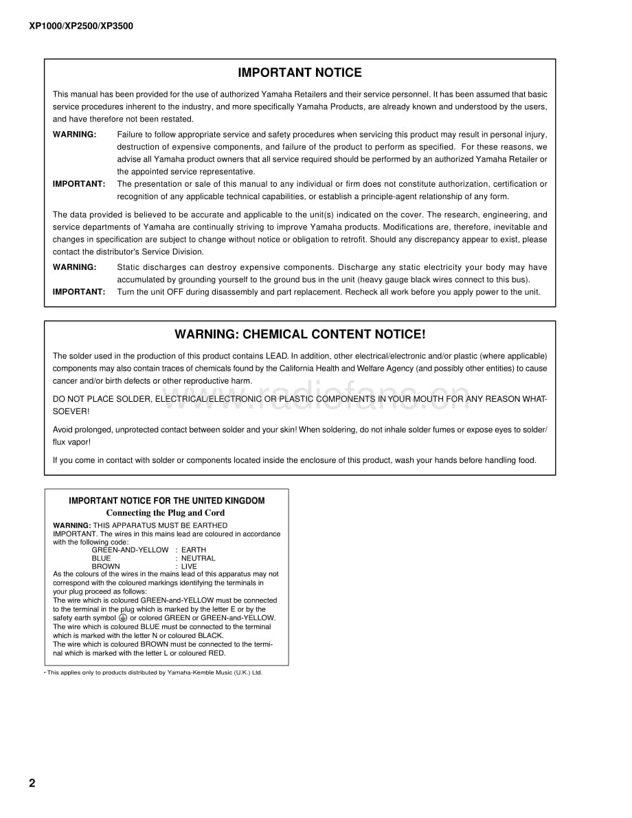 Yamaha-XP-1000-Service-Manual电路原理图.pdf_第2页