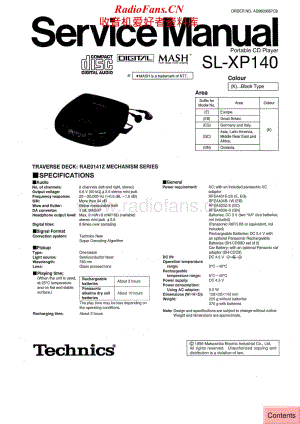 Technics-SLXP-140-Service-Manual电路原理图.pdf