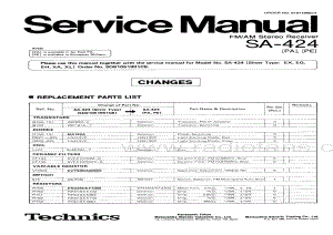 Technics-SA-424-Service-Manual电路原理图.pdf