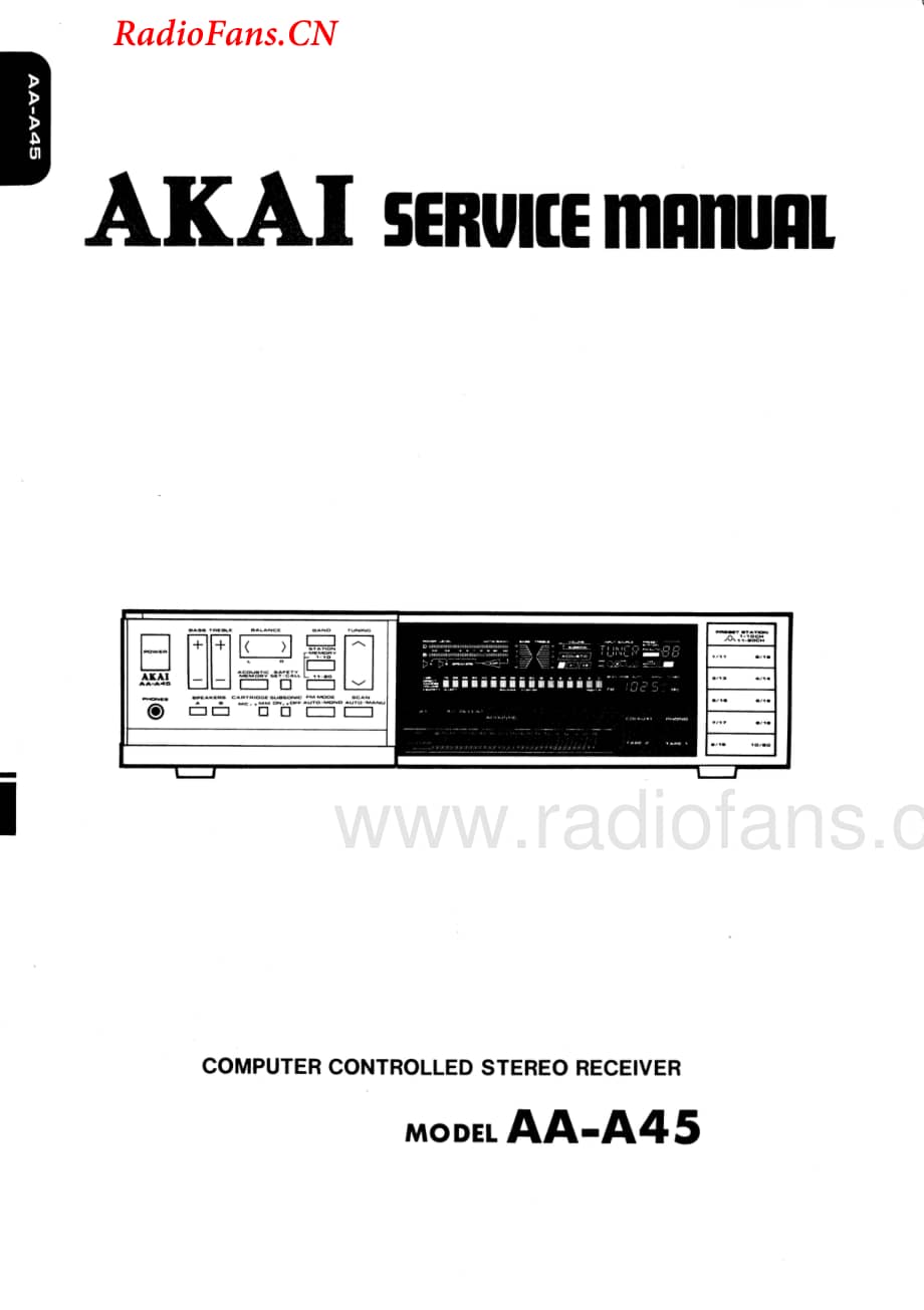 Akai-AAA45-rec-sch维修电路图 手册.pdf_第1页