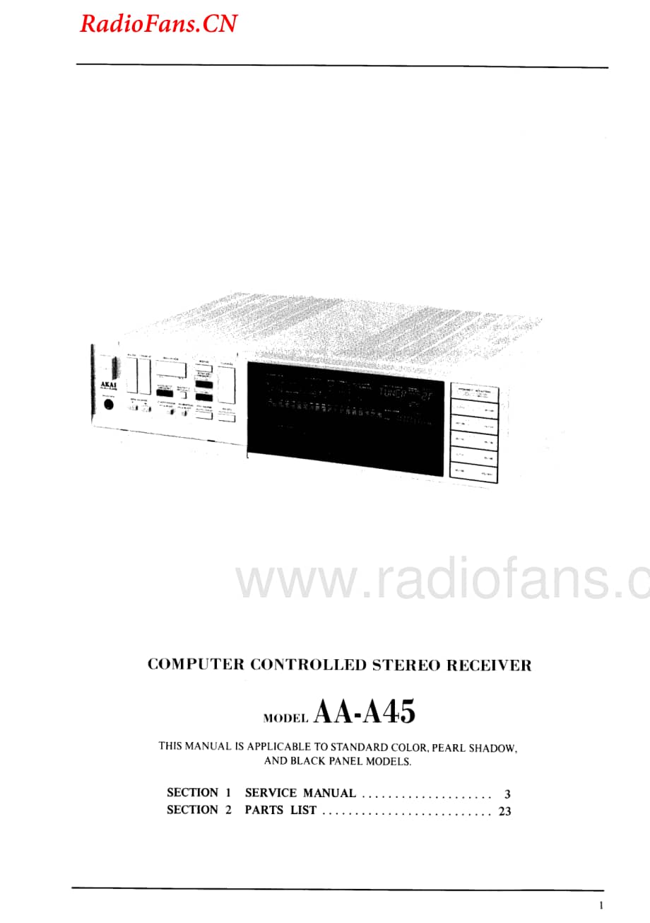 Akai-AAA45-rec-sch维修电路图 手册.pdf_第3页