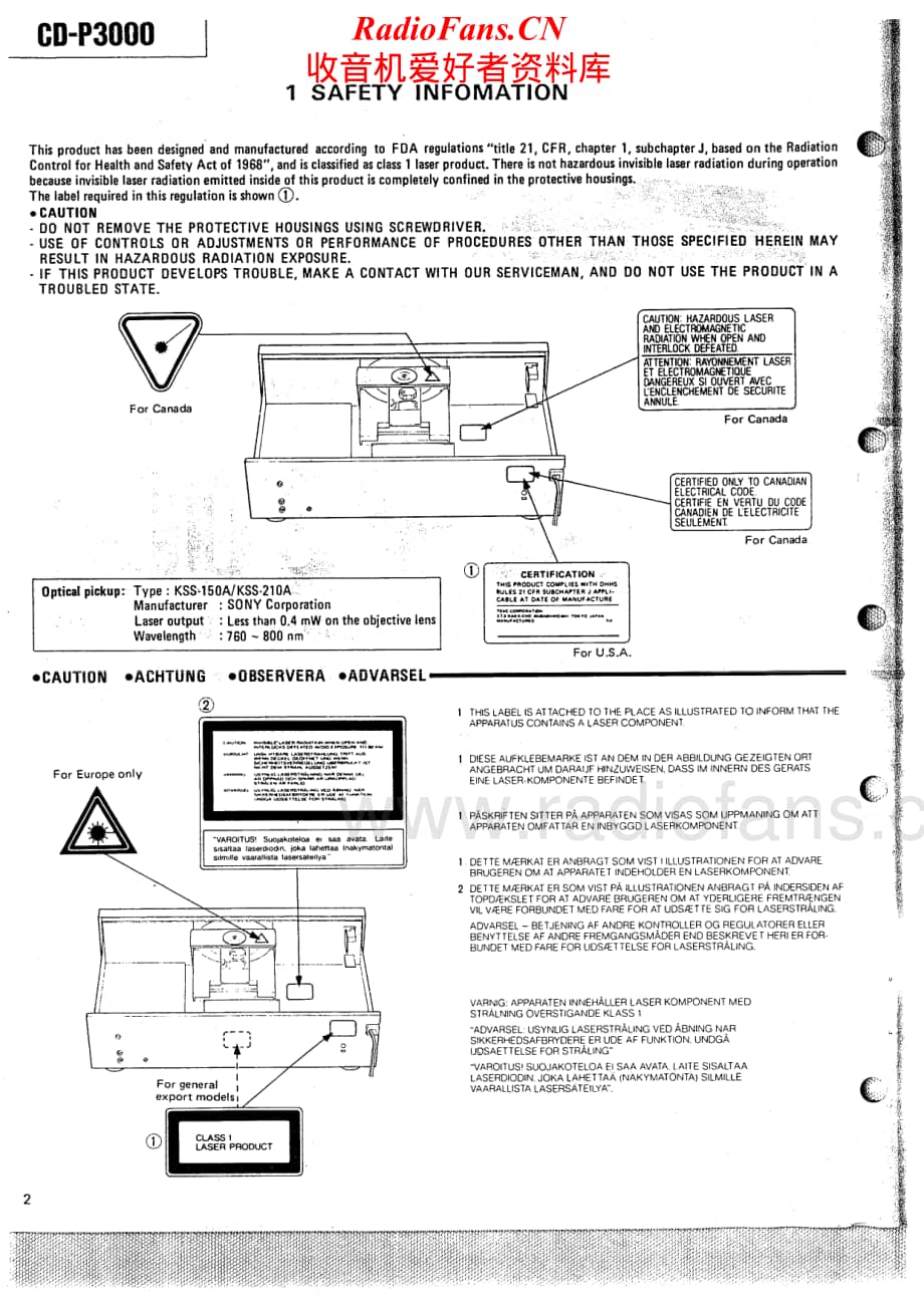 Teac-CD-P3000-Service-Manual电路原理图.pdf_第2页
