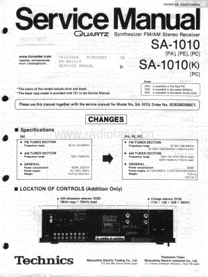 Technics-SA-1010-Service-Manual电路原理图.pdf