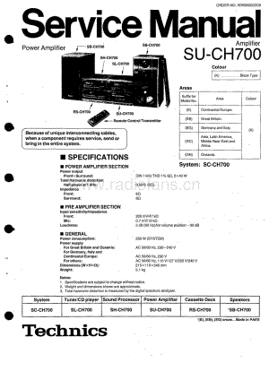 Technics-SUCH-700-Service-Manual电路原理图.pdf