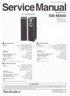 Technics-SBM-500-Service-Manual电路原理图.pdf