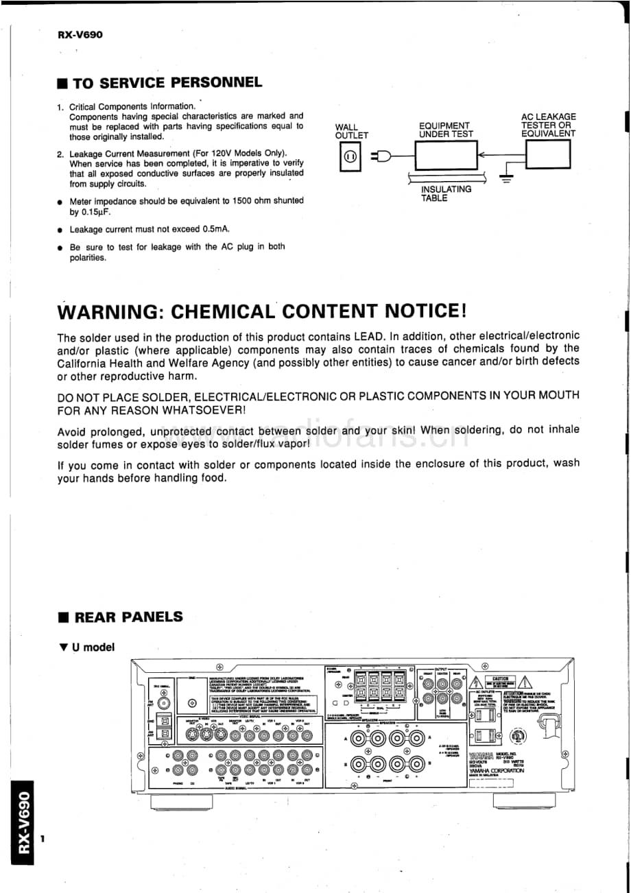 Yamaha-RXV-690-Service-Manual电路原理图.pdf_第2页