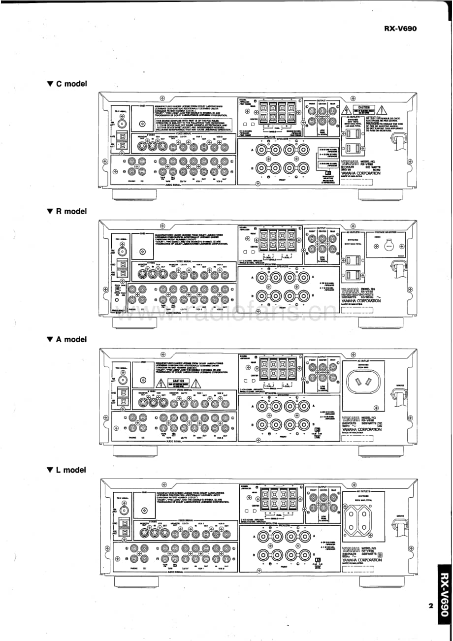 Yamaha-RXV-690-Service-Manual电路原理图.pdf_第3页