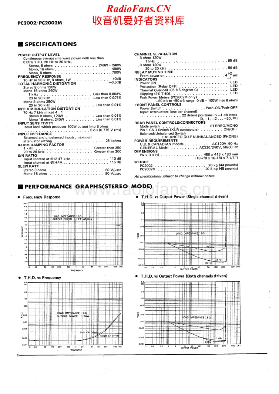 Yamaha-PC2002-PC2002M-Service-Manual电路原理图.pdf_第2页